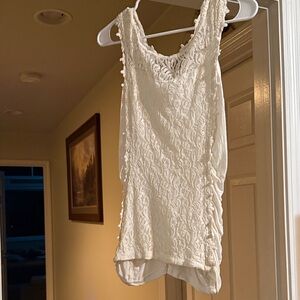 Maurices White Lace Tank Top